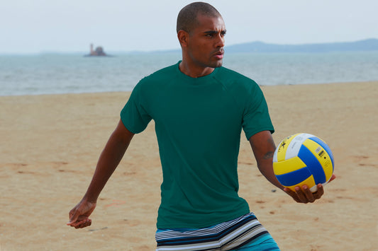 Men'S T-Shirt Swim Tee Short Sleeve Running Shirt Swimwear Swim Hiking Workout Shirt
