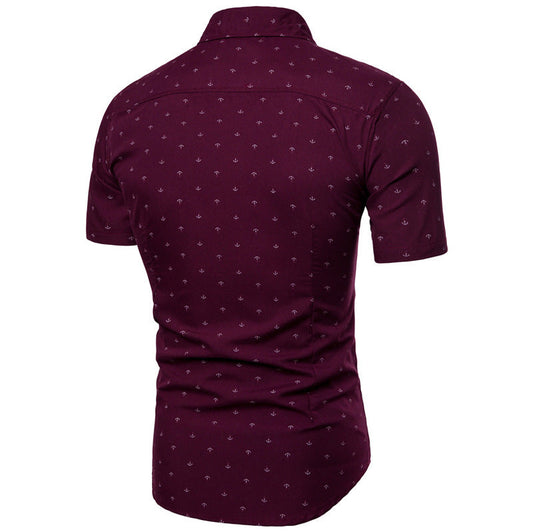 Casual Floral Flowers Short-sleeved Slim Fit VibeFlex Sports