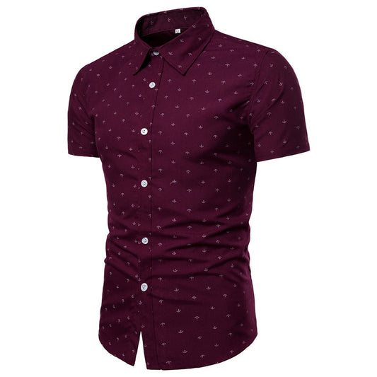 Casual Floral Flowers Short-sleeved Slim Fit VibeFlex Sports