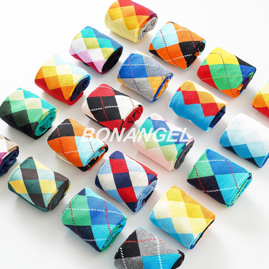 Mens Dress Socks Fun Funny Colorful Crazy Crew Dress Socks for Men 9-12