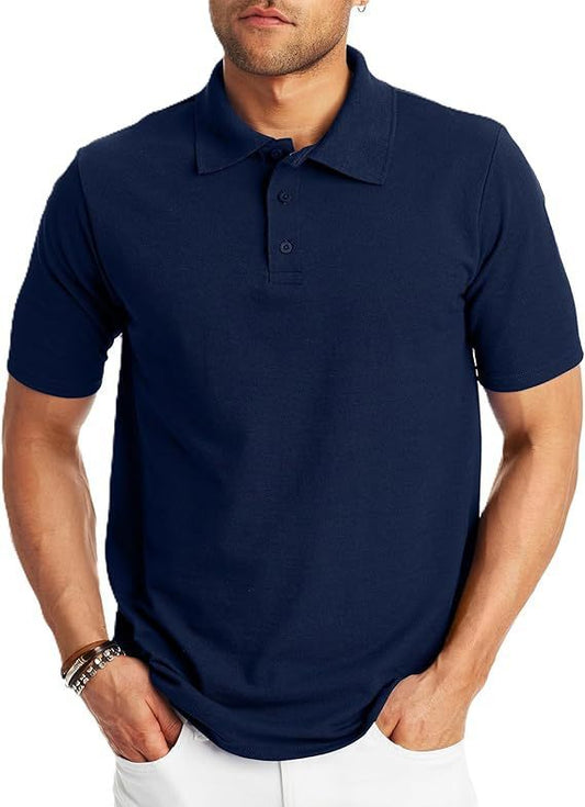 Loose And Simple Men's Short-sleeved Polo Shirt VibeFlex Sports