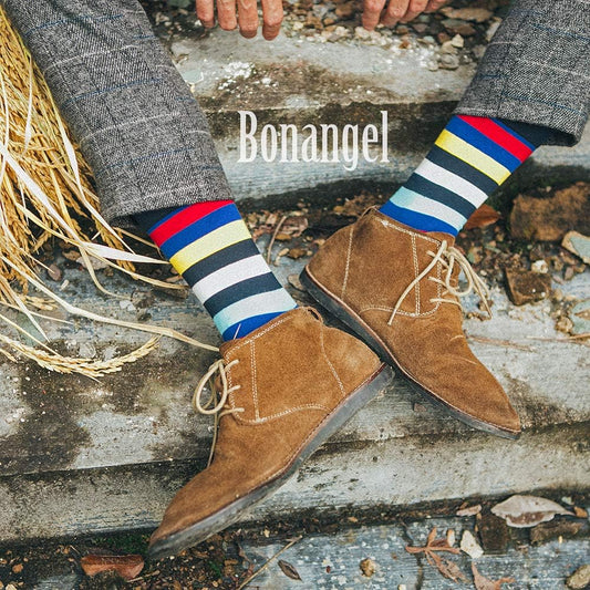 Mens Dress Socks Fun Funny Colorful Crazy Crew Dress Socks for Men 9-12