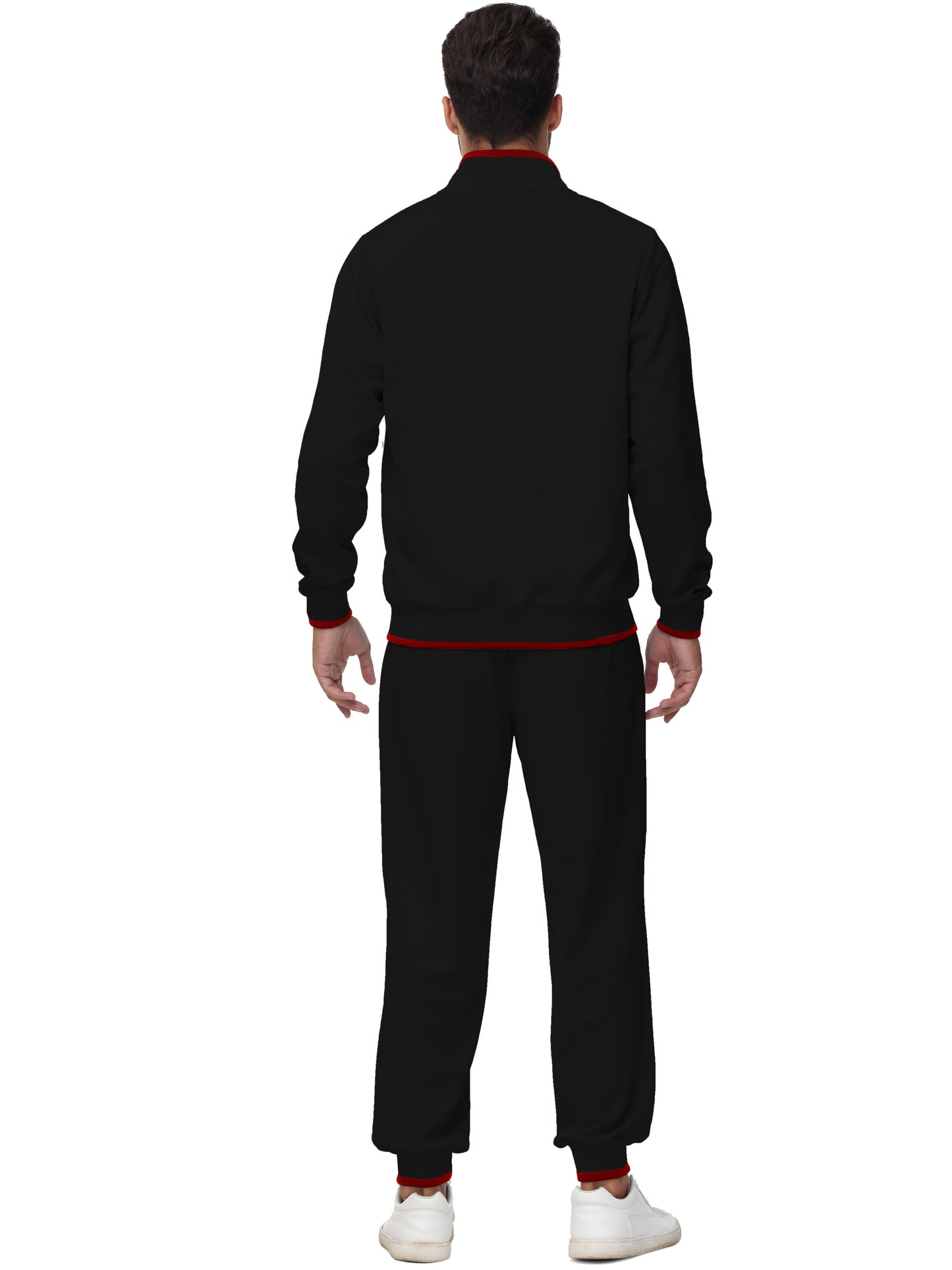 Men'S Tracksuits Sweatsuits for Men Set Track Suits 2 Piece Casual Athletic Jogging Warm up Full Zip Sweat Suits Black L