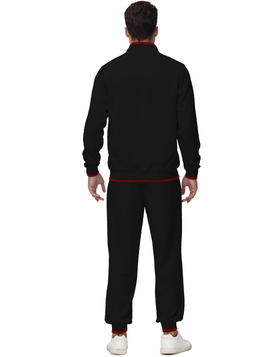 Men'S Tracksuits Sweatsuits for Men Set Track Suits 2 Piece Casual Athletic Jogging Warm up Full Zip Sweat Suits Black L