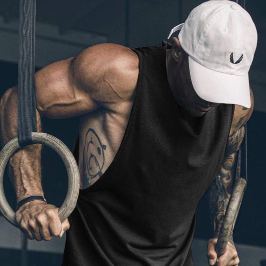 Men Workout Tank Top Gym Bodybuilding Sleeveless Muscle T Shirts Cut off Shirts
