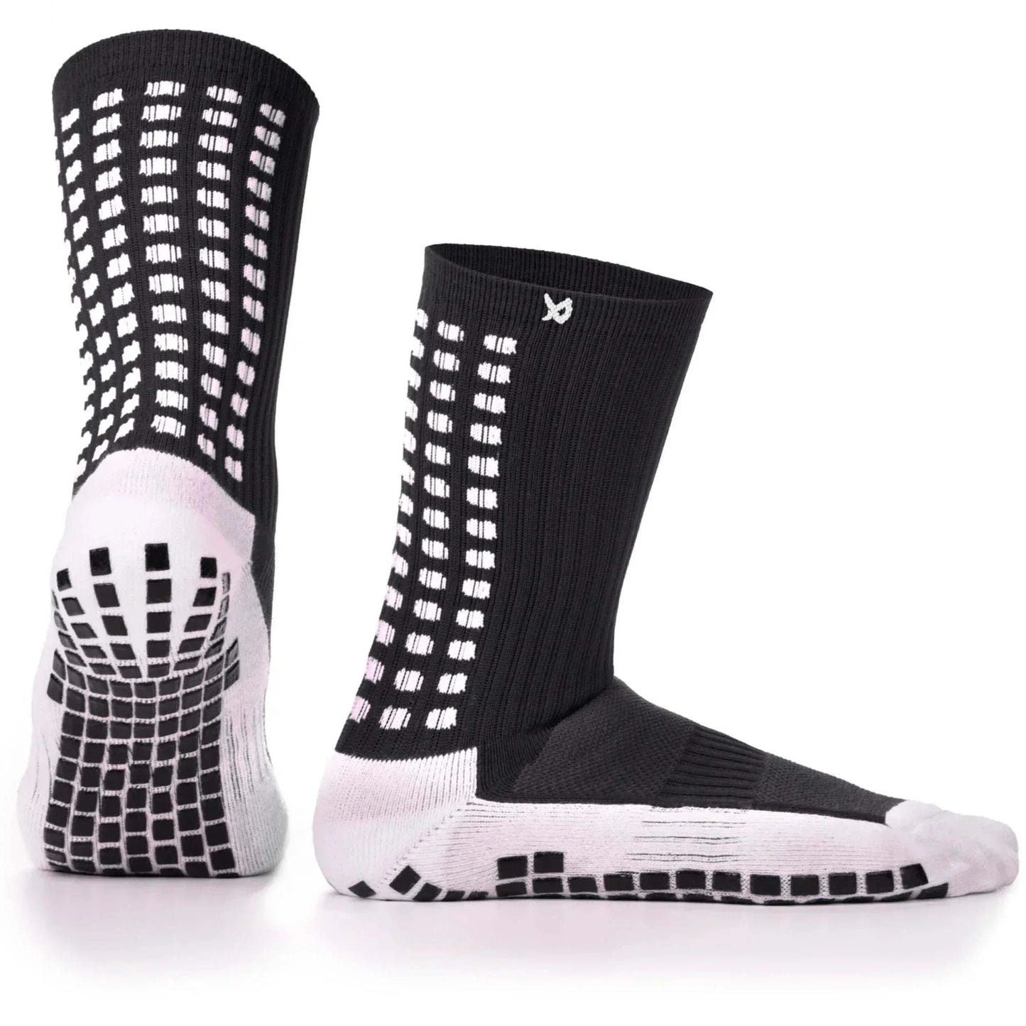 Grip Socks Football - Anti Slip Football Socks Calf - LUX - Black LUX Sports