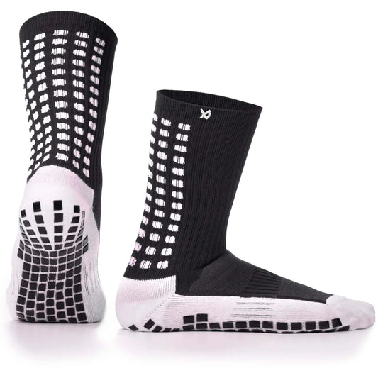 Grip Socks Football - Anti Slip Football Socks Calf - LUX - Black LUX Sports
