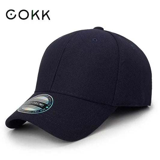 COKK Baseball Cap Men Snapback Hats Fitted Closed Full Cap Women Gorras Bone Male Trucker Hat Casquette Outdoor Black VibeFlex Sports