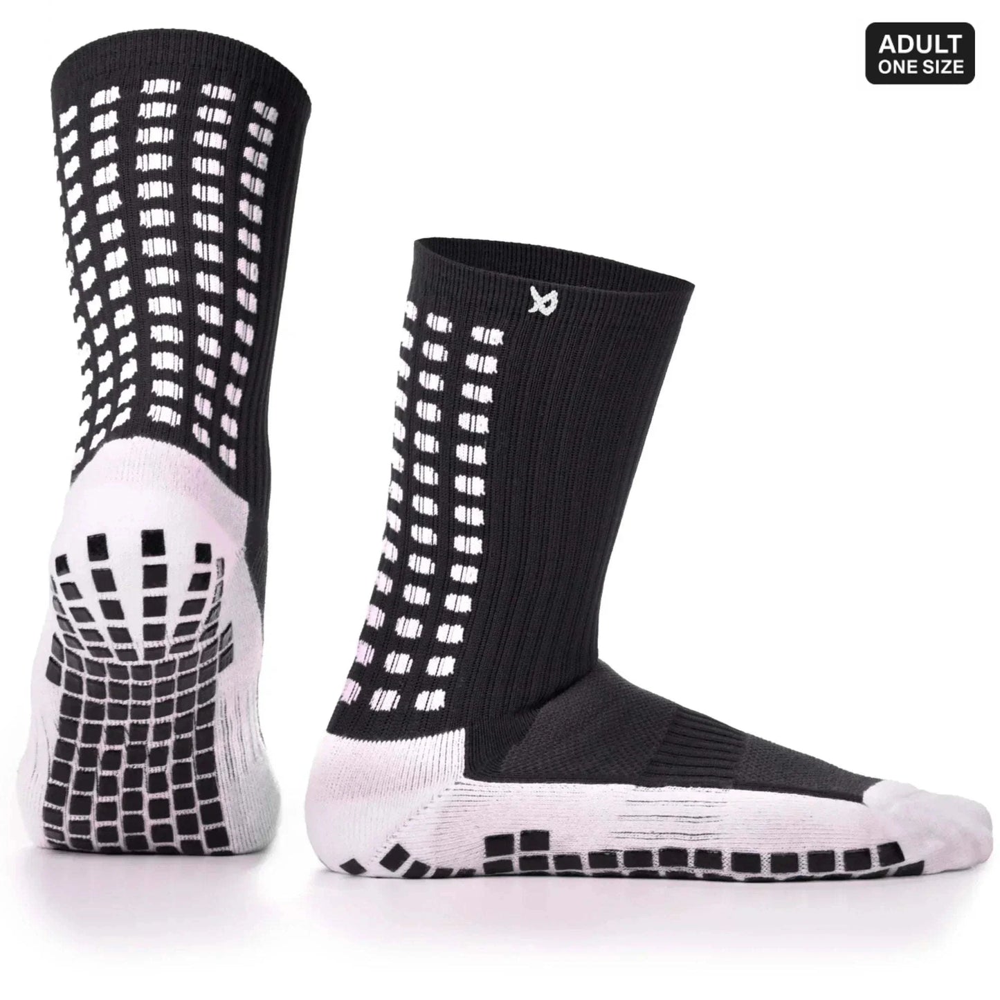 Grip Socks Football - Calf Socks - Black - LUX - Black / Large LUX Sports