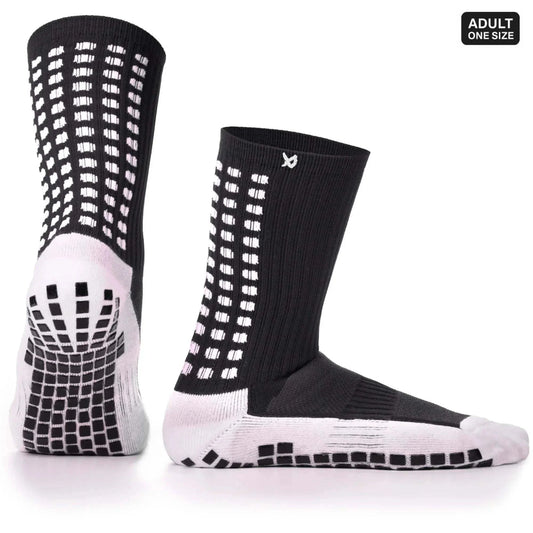 Grip Socks Football - Calf Socks - Black - LUX - Black / Large LUX Sports