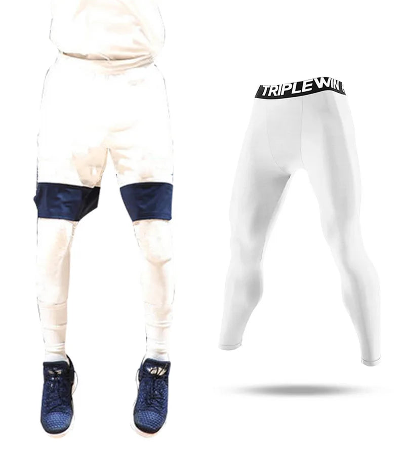 Summer Spring Autumn Men Running Tights GYM Pants Male Basketball Football Soccer Fitness Exercise Sport Long Legging H61 VibeFlex Sports