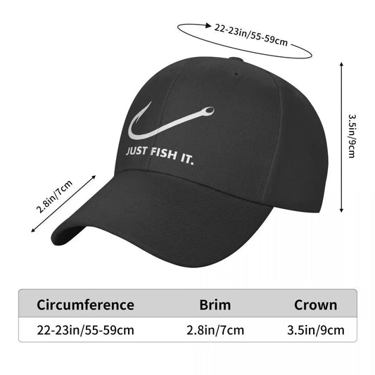 Classic Just Fish It Baseball Cap Breathable Fisherman Hat VibeFlex Sports