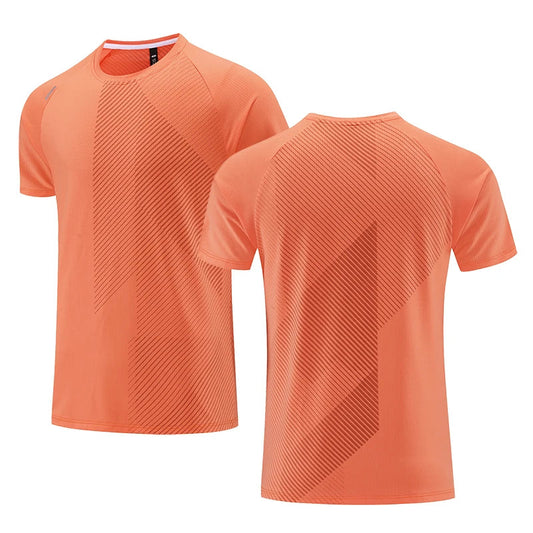 Quick Dry Men Running T-shirt Fitness Sports Top Gym Training Shirt Breathable Jogging Casual Sportswear VibeFlex Sports