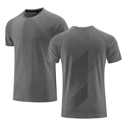 Quick Dry Men Running T-shirt Fitness Sports Top Gym Training Shirt Breathable Jogging Casual Sportswear VibeFlex Sports