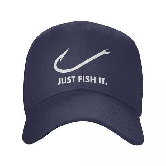 Classic Just Fish It Baseball Cap Breathable Fisherman Hat VibeFlex Sports