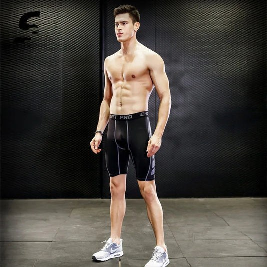 Men Compression Gym Shorts Quick Dry Fitness Sport Tight Gym Running Shorts Workout Fitness Jogger Leggings Men Athletic Tight VibeFlex Sports