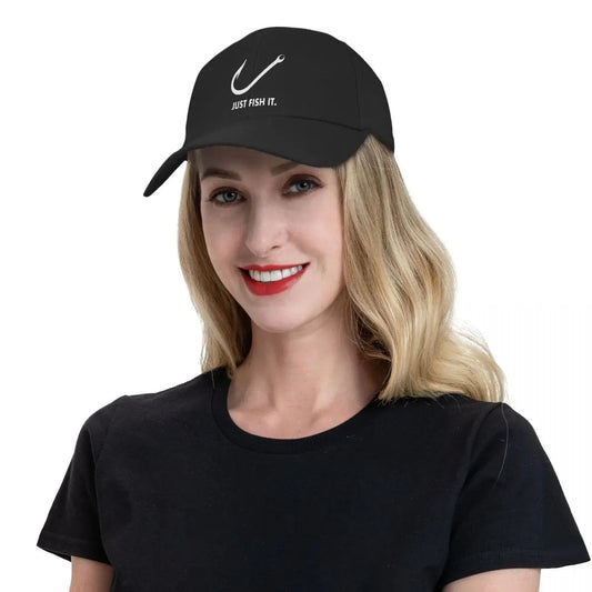 Classic Just Fish It Baseball Cap Breathable Fisherman Hat VibeFlex Sports