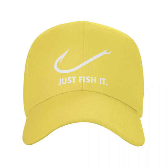 Classic Just Fish It Baseball Cap Breathable Fisherman Hat VibeFlex Sports