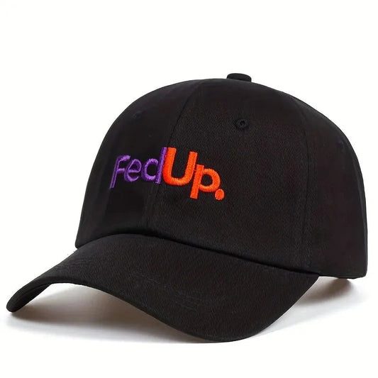 Unisex FedUP Letter Embroidery Baseball Caps Spring and Autumn Outdoor Adjustable Casual Hats Sunscreen Hat VibeFlex Sports