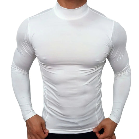 Compression Shirts Men's Fitness Workout Long Sleeve T-shirt Gym Training Tops Muscle Tees VibeFlex Sports