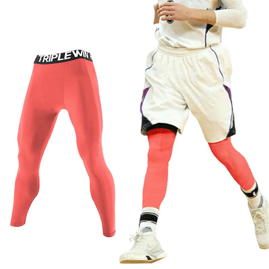 Summer Spring Autumn Men Running Tights GYM Pants Male Basketball Football Soccer Fitness Exercise Sport Long Legging H61 VibeFlex Sports