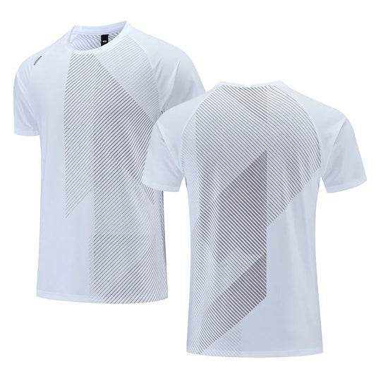 Quick Dry Men Running T-shirt Fitness Sports Top Gym Training Shirt Breathable Jogging Casual Sportswear VibeFlex Sports