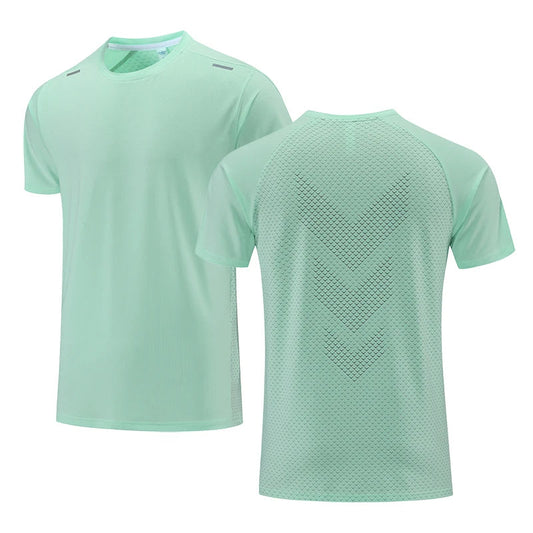 Quick Dry Men Running T-shirt Fitness Sports Top Gym Training Shirt Breathable Jogging Casual Sportswear VibeFlex Sports