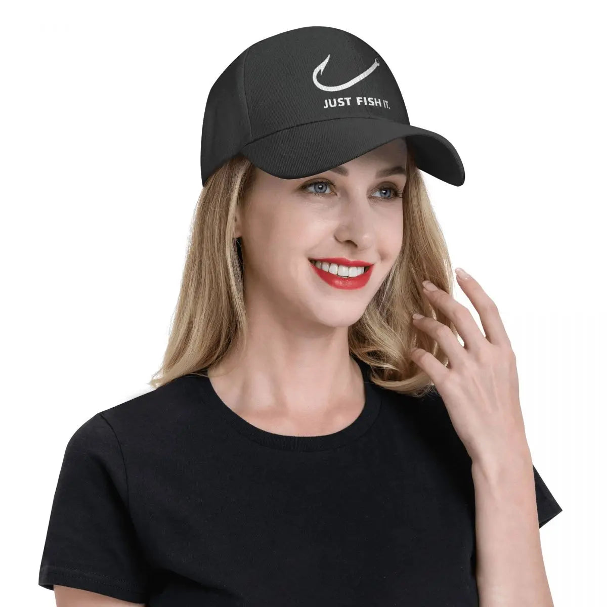 Classic Just Fish It Baseball Cap Breathable Fisherman Hat VibeFlex Sports