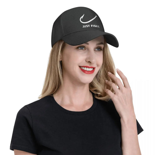 Classic Just Fish It Baseball Cap Breathable Fisherman Hat VibeFlex Sports
