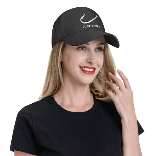 Classic Just Fish It Baseball Cap Breathable Fisherman Hat VibeFlex Sports
