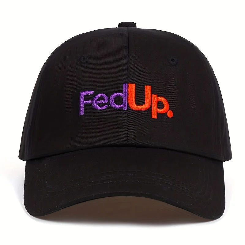 Unisex FedUP Letter Embroidery Baseball Caps Spring and Autumn Outdoor Adjustable Casual Hats Sunscreen Hat VibeFlex Sports