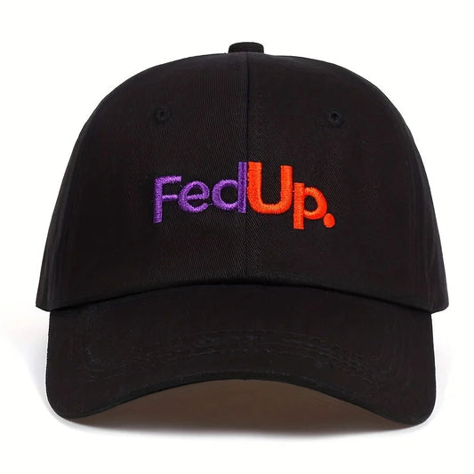 Unisex FedUP Letter Embroidery Baseball Caps Spring and Autumn Outdoor Adjustable Casual Hats Sunscreen Hat VibeFlex Sports