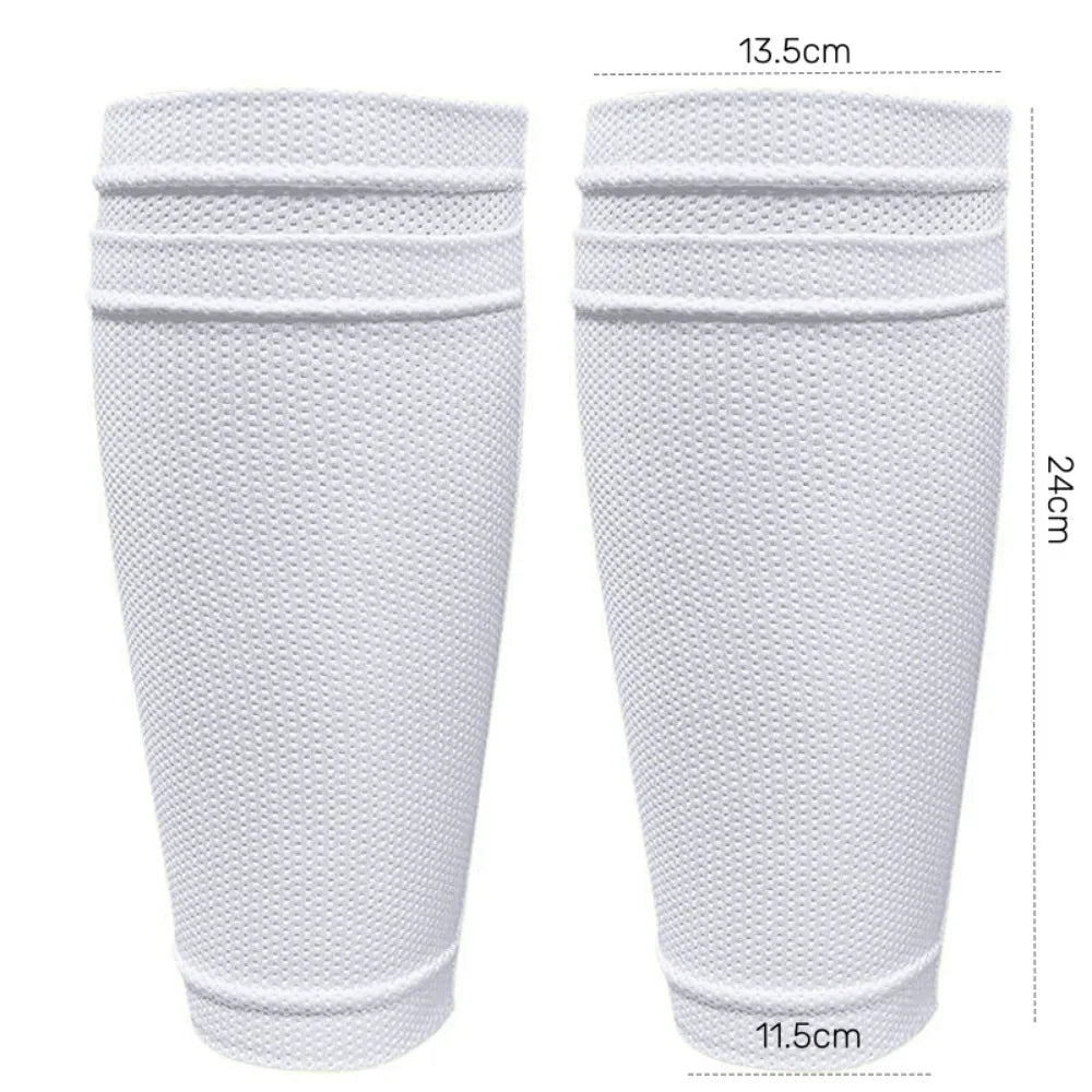 Shin Guards Soccer Football Canilleras Support Sock Nylon Leg Sleeves Shin Protector with Pocket Soccer Gear щитки футбольные VibeFlex Sports