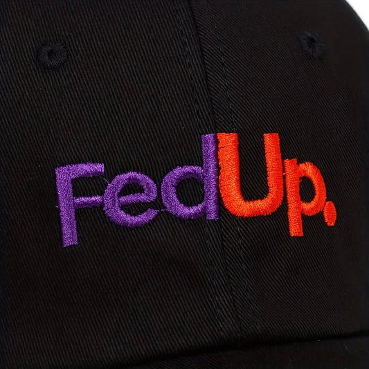 Unisex FedUP Letter Embroidery Baseball Caps Spring and Autumn Outdoor Adjustable Casual Hats Sunscreen Hat VibeFlex Sports
