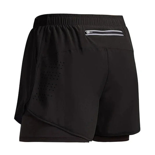 Men's Fitness Training Shorts Summer 2 In 1 Quick Dry VibeFlex Sports