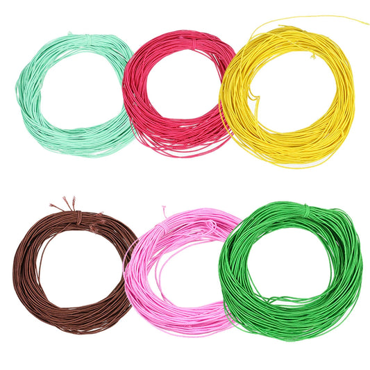 25 Yards/Lot 1mm Round Elastics Bungee Shock Cord Elastic Rope Rubber Band Strap String Cordon Shoelaces Sewing Accessories VibeFlex Sports
