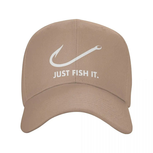 Classic Just Fish It Baseball Cap Breathable Fisherman Hat VibeFlex Sports