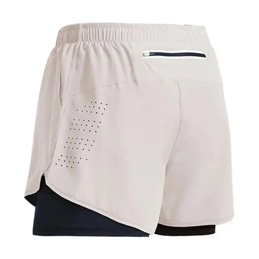 Men's Fitness Training Shorts Summer 2 In 1 Quick Dry VibeFlex Sports
