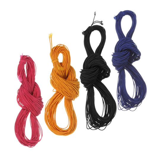 25 Yards/Lot 1mm Round Elastics Bungee Shock Cord Elastic Rope Rubber Band Strap String Cordon Shoelaces Sewing Accessories VibeFlex Sports