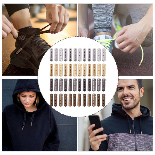 Shoe Lace Replacement End Laces Ends Metal Shoulder Strap DIY Shoelaces Head Accessories VibeFlex Sports