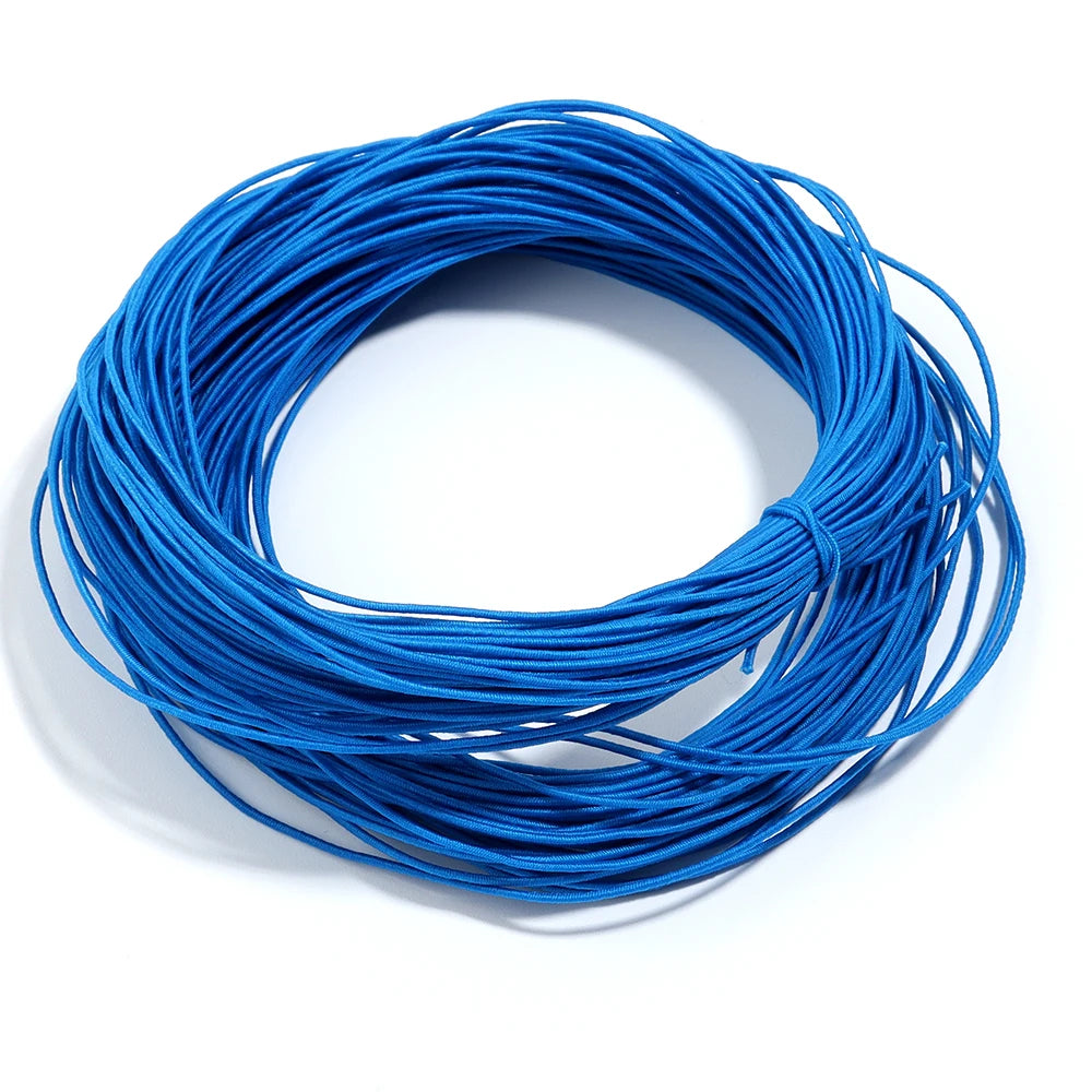 25 Yards/Lot 1mm Round Elastics Bungee Shock Cord Elastic Rope Rubber Band Strap String Cordon Shoelaces Sewing Accessories VibeFlex Sports