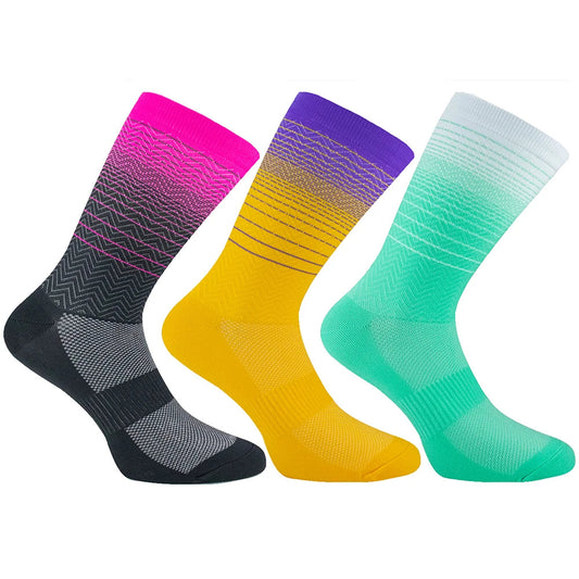Professional Sports Cycling Bike Women Socks Men 2023 Breathable Road Bicycle Socks Outdoor Racing Socks 4 Colors VibeFlex Sports