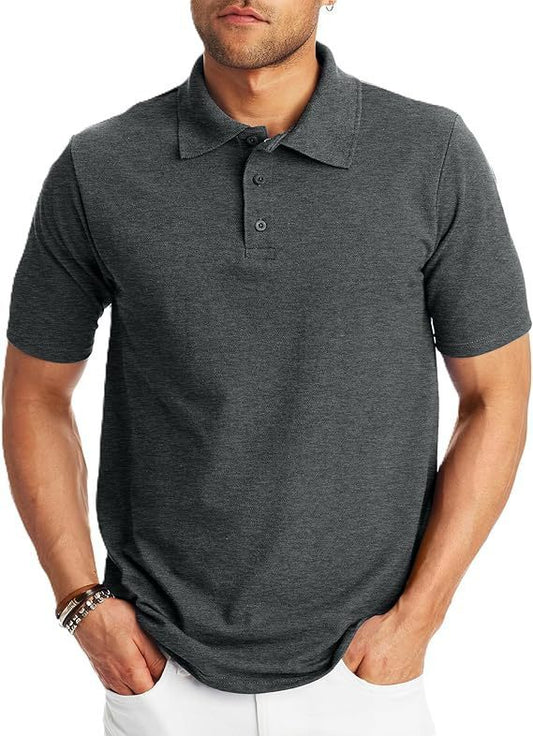 Loose And Simple Men's Short-sleeved Polo Shirt VibeFlex Sports