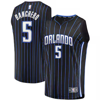 Paolo Banchero Orlando Magic Replica Jersey - Icon Edition - Black VibeFlex Sports