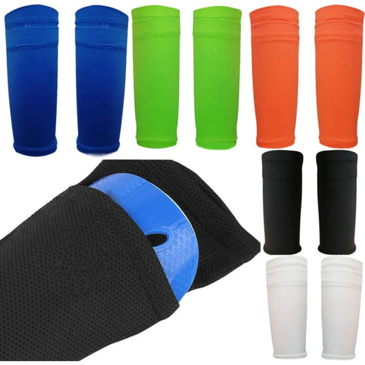 Shin Guards Soccer Football Canilleras Support Sock Nylon Leg Sleeves Shin Protector With Pocket Soccer Gear щитки футбольные 🌴