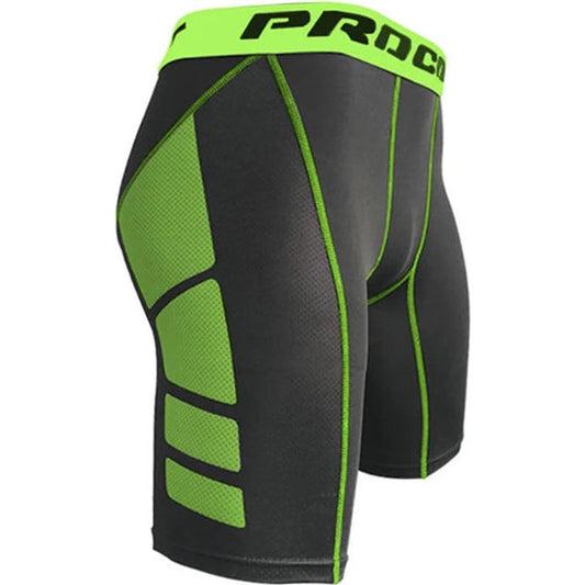 Men Compression Gym Shorts Quick Dry Fitness Sport Tight Gym Running Shorts Workout Fitness Jogger Leggings Men Athletic Tight 🌴 VibeFlex Sports