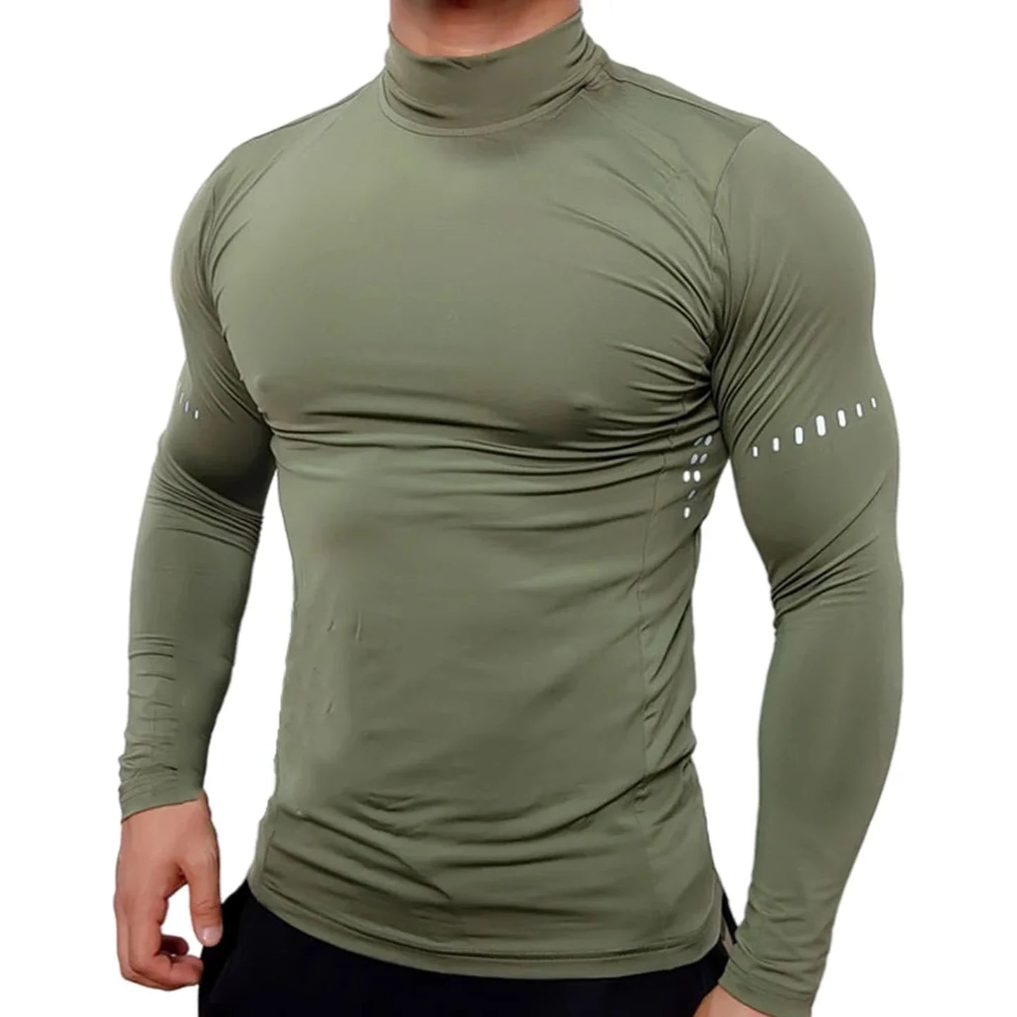 Compression Shirts Men's Fitness Workout Long Sleeve T-shirt Gym Training Tops Muscle Tees 🌴 VibeFlex Sports