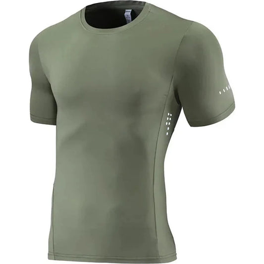 Compression Shirts Men's Fitness Workout Long Sleeve T-shirt Gym Training Tops Muscle Tees 🌴