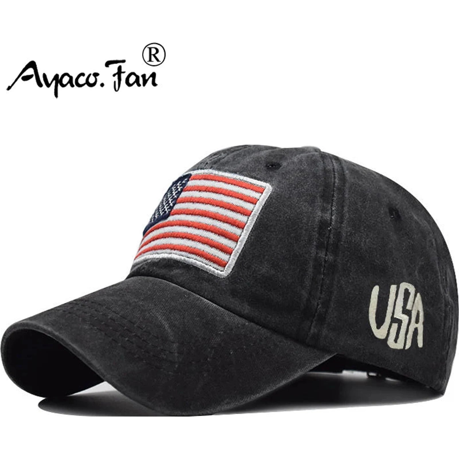 Women Baseball Cap Summer Denim Hats Men Spring Usa Letter Flag Embroidery Baseball Hats Cotton Outdoor Vintage Visor Casual Cap 🌴 VibeFlex Sports
