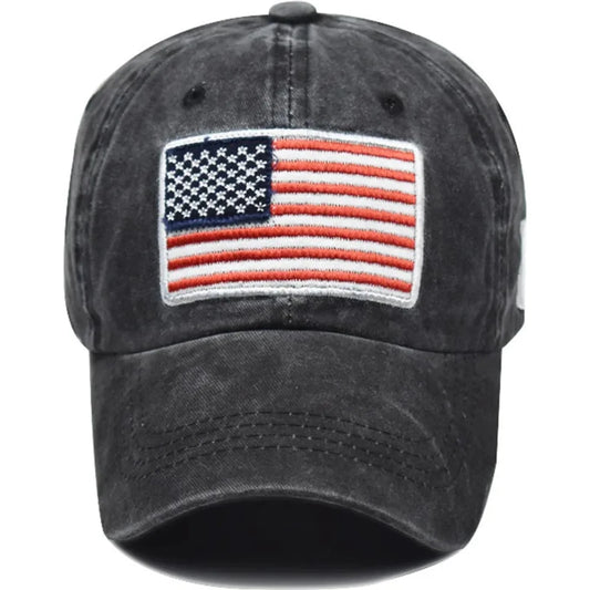 Women Baseball Cap Summer Denim Hats Men Spring Usa Letter Flag Embroidery Baseball Hats Cotton Outdoor Vintage Visor Casual Cap 🌴